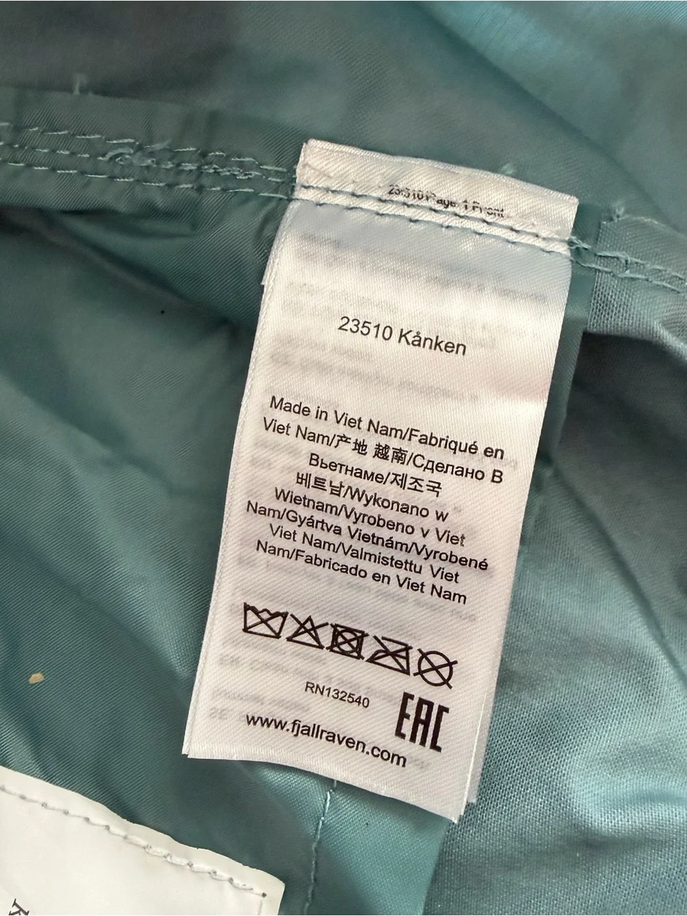 Fjällräven Kånken Sky Blue Green Casual School Everyday Backpack